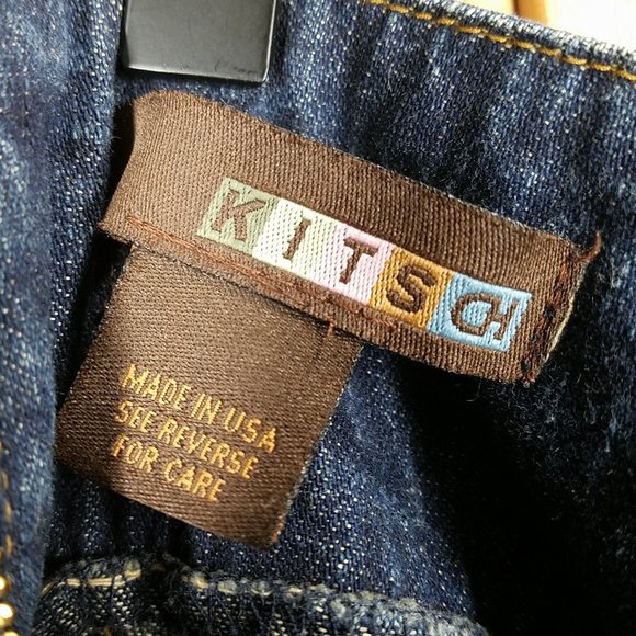 Kitsch Maxi Boho Denim Jean Frayed Fringe Hem Skirt - Picture 4 of 12